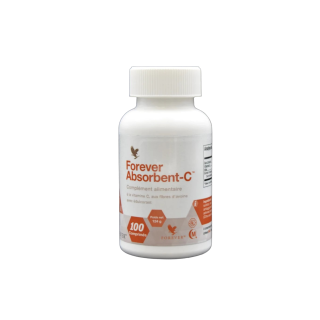 Forever Absorbent‑C™ – Vitamine C 60 mg + son d’avoine, pastilles à croquer
