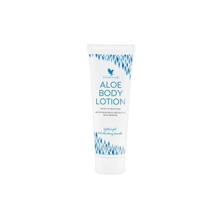 Aloe Body Lotion – Lait corporel hydratant à l’aloe vera, argan, jojoba & macadamia