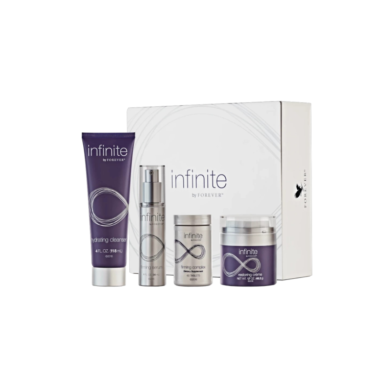 Coffret Infinite by Forever™ – Routine anti‑âge complète à base d’aloe vera & peptides